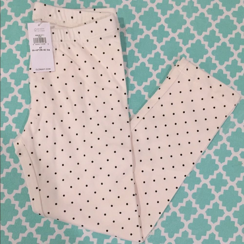 Girls Polka Dot Leggings- 3T